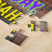 35e verjaardag ~ Leuk, door graffiti geïnspireerd  Legpuzzel (Zijkant)