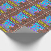 35e verjaardag: Leuk, Urban Graffiti geïnspireerd  Cadeaupapier (Hoek)