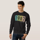 35e verjaardag Mannen dames 35 jaar 1987 7 Trui (Voorkant volledig)