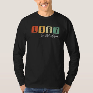 35e verjaardag Mannen dames 35 jaar 1987 8 T-shirt