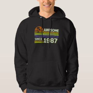 35e verjaardag Mannen Vrouwen Geweldige sinds 1987 Hoodie