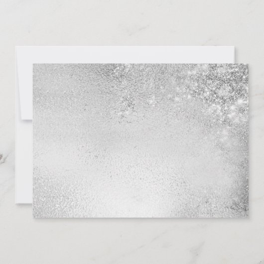 35e verjaardag met foto - Zilver Kaart (Achterkant)