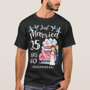 35e verjaardag - Net getrouwd 35 jaar geleden T-shirt