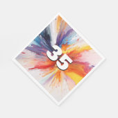 35e verjaardag Paint Blast Servet (Hoek)