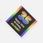 35e verjaardag: Regenboogspectrum # 35, Aangepaste Servet (Hoek)