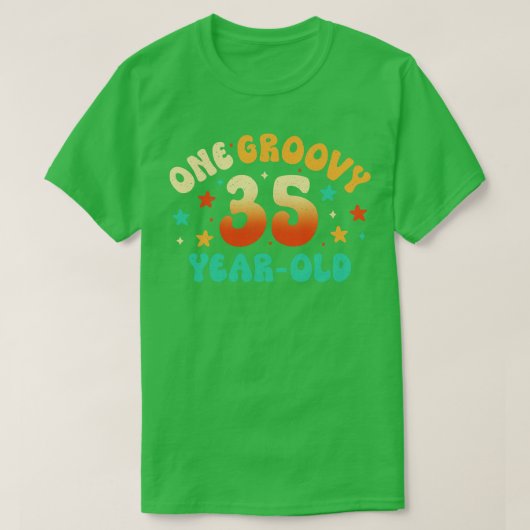 35e verjaardag t-shirt (Design voorkant)