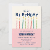 35e verjaardag uitnodigingen Grappige Verjaardag K (Voorkant)