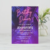 35e verjaardag uitnodigingen Verjaardag diner Trop (Staand voorkant)