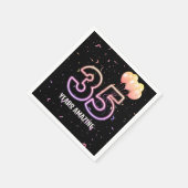 35e verjaardag van de ballonnen en Confetti Servet (Hoek)