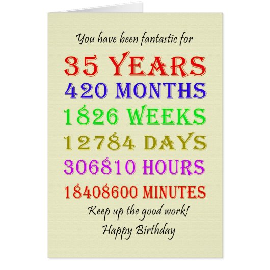 35e verjaardag van de mijlpalen (Voorkant)