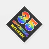 35e verjaardag: Vet, Vun, Eenvoudig, Regenboog 35 Servet (Hoek)