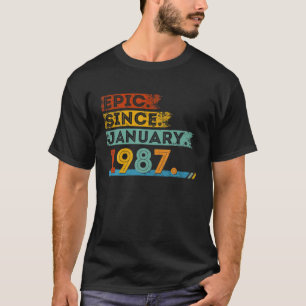 35e verjaardag voor 35 jaar oude epic sinds 1 janu t-shirt