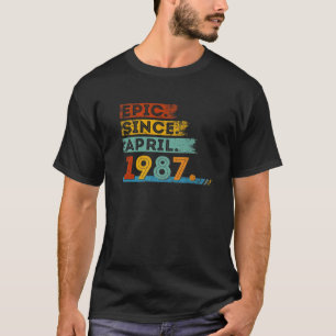 35e verjaardag voor 35 jaar oude epic sinds april t-shirt