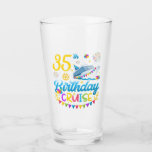 35e verjaardagscruise B-Day Party Drink Glas<br><div class="desc">35th Birthday Cruise B-Day Party Grappig design Gift Drink Glass Cup Classic Collectie.</div>