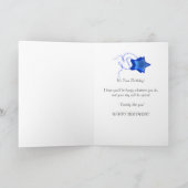 35e verjaardagskaart met abstracte vierkantjes. kaart (Binnen)