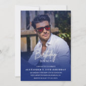 35e verjaardagsuitnodiging Verjaardagsdiner Foto M Kaart (Voorkant)