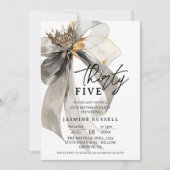 35e vijfendertigste verjaardagsfeestje vrouwen kaart (Voorkant)