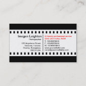 35mm Film (Goud) Visitekaartje (Achterkant)