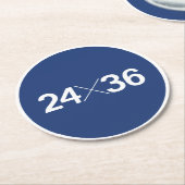 35mm Filmsensor Maat - 24x36 Ronde Kartonnen Onderzetter (Gebogen)