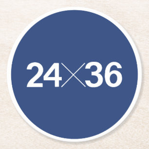 35mm Filmsensor Maat - 24x36 Ronde Kartonnen Onderzetter