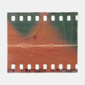 35mm filmstrip start, coole krassen. fleece deken (Voorkant (Horizontaal))