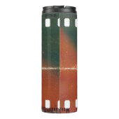 35mm filmstrip start, coole krassen. thermosbeker (Achterkant)