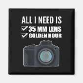 35mm Lens Trouwfotograaf Magneet (Voorkant)