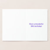 35ste verjaardag: "35 jaar oud!" goudfolie-Kaart Folie Kaarten (Binnen)