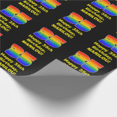 35ste verjaardag: Leuke, kleurrijke regenboog geïn Cadeaupapier (Hoek)