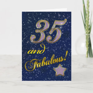 35ste verjaardag voor iemand Fabulous Kaart