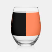 35ste verjaardag  wijnglas zonder voet (Links)