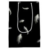 35th Birthday Feathers Medium Gift Bag Medium Cadeauzakje (Achterkant)