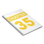 35th Birthday Gifts Chapter 35 Happy Bday Funny Id Notitieboek (Rechterzijde)