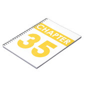 35th Birthday Gifts Chapter 35 Happy Bday Funny Id Notitieboek (Linkerzijde)