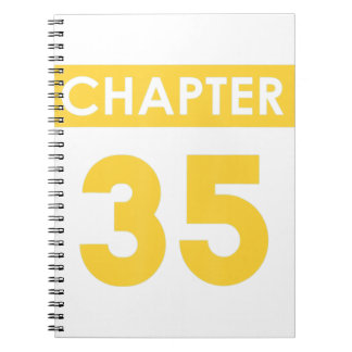 35th Birthday Gifts Chapter 35 Happy Bday Funny Id Notitieboek
