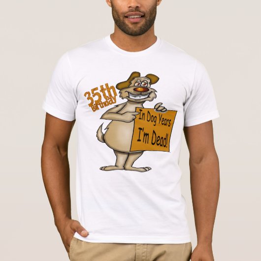35th Birthday Gifts T Shirt (Voorkant)