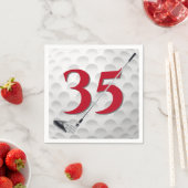 35th Birthday Golf Club Napkins Servet (Insitu)