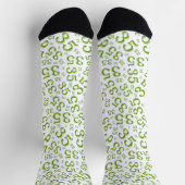 35th Birthday Green Random Number Pattern Sokken (Top)