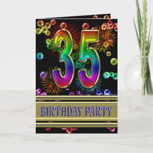 35th Birthday party Invitation (Voorkant)