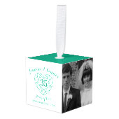 35th Emerald Wedding Jubileum aangepaste foto Decoratie (Voorkant hoekig)