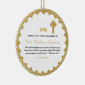 35th Ordination Jubileum Persoonlijke scripts Keramisch Ornament (Rechts)