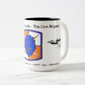 35th Signal Brigade Historic Coffee Mug #2 Tweekleurige Koffiemok (Voorkant rechts)