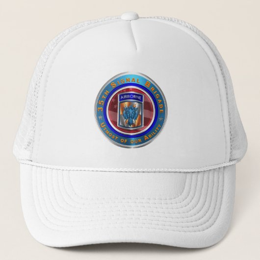 35th Signal Brigade  Trucker Pet (Voorkant)