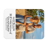 35th Wedding Anniversary Save the Date Photo Magneet (Horizontaal)