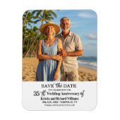 35th Wedding Anniversary Save the Date Photo Magneet (Verticaal)