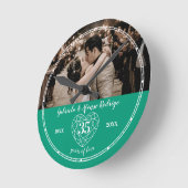 35th Wedding Jubileum hart emerald green Ronde Klok (Hoek)
