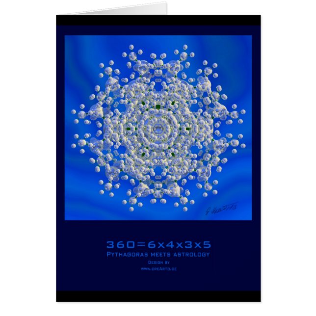 "360=6x4x3x5" - de kaart (Voorkant)