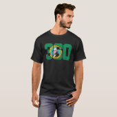 360 Area Code Flag of Washington State Seattle Oly T-shirt (Voorkant volledig)