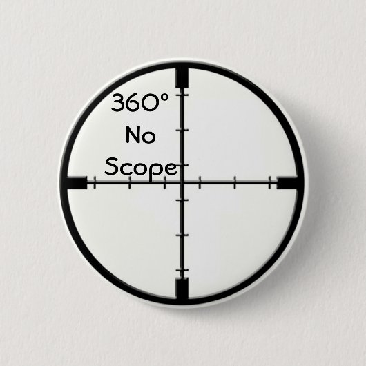360 Geen bereik knop Crosshairs FPS-Joke pin Ronde Button 5,7 Cm (Voorkant)