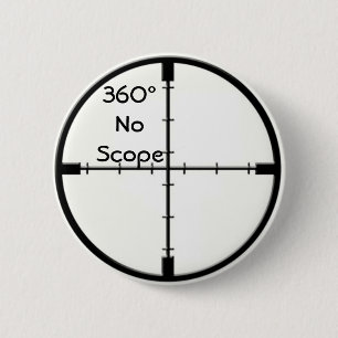 360 Geen bereik knop Crosshairs FPS-Joke pin Ronde Button 5,7 Cm